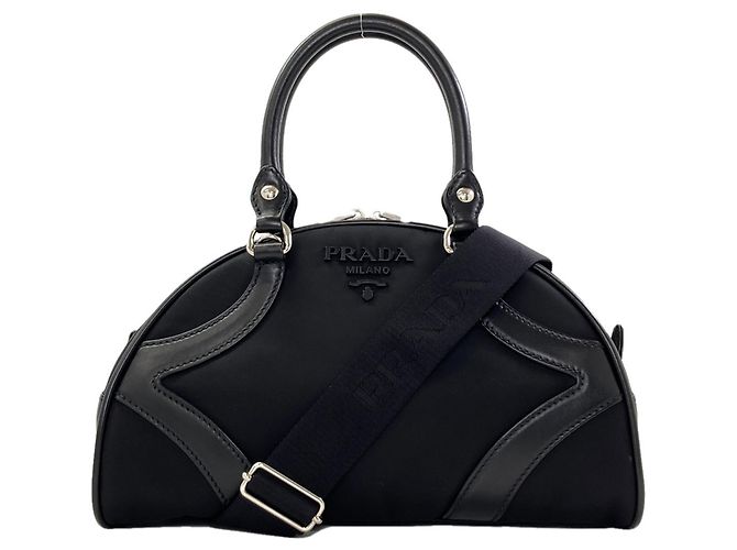 Borsa Bowling Prada Borsa a mano 2-Way Nero