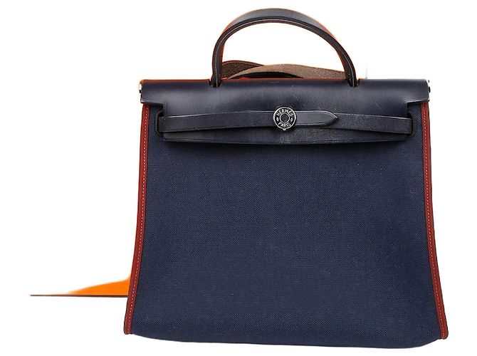 Hermès Sac à main Tote Shoulder Bag Bleu