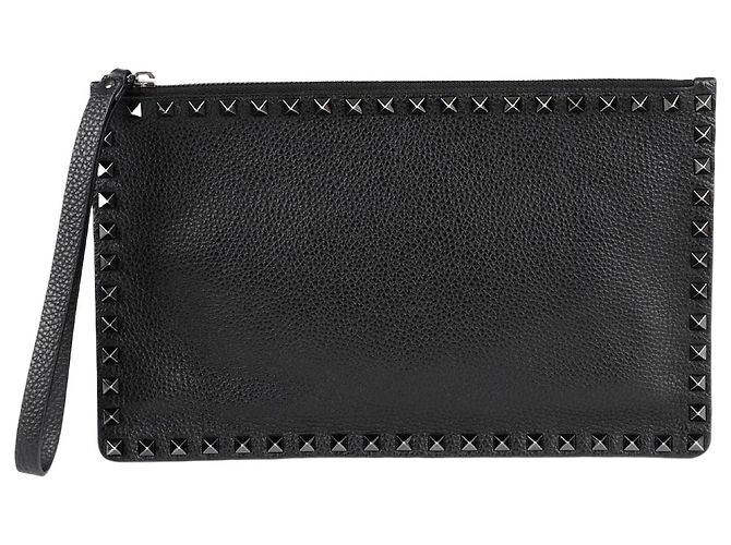 Valentino Garavani Clutch Rockstud Strap Nero