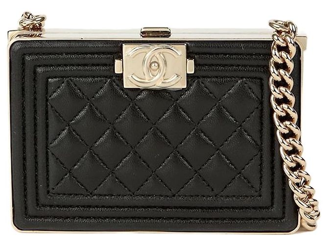 Chanel Borsa a tracolla Boy Minodier Nero