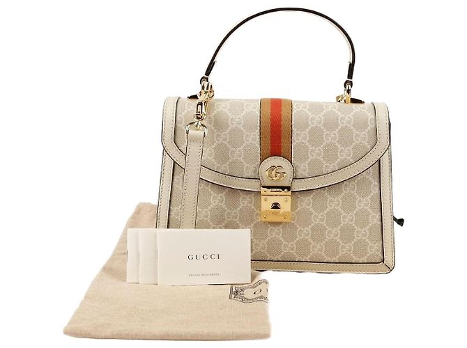 Gucci Borsa Tote e a Tracolla Ophidia Small Bianco