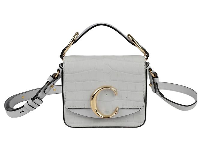 Chloé Mini Borsa a Tracolla Tote Grigio