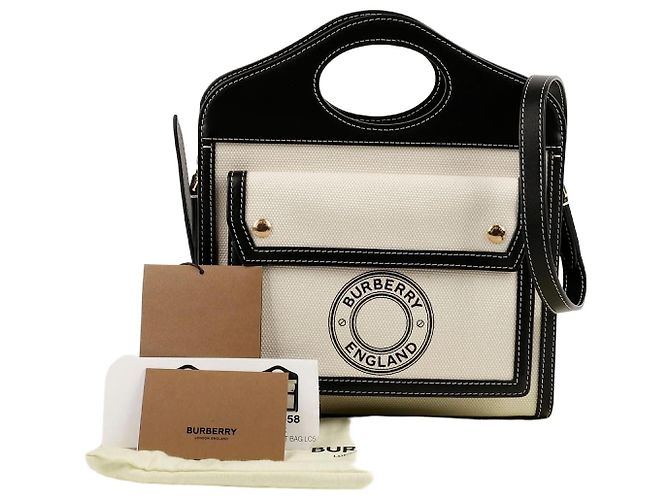 Burberry Mini tote e borsa a tracolla Pocket Nero