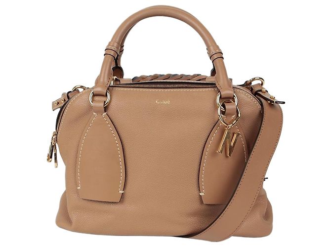 Chloé Borsa a spalla Tote Daria Medium Marrone