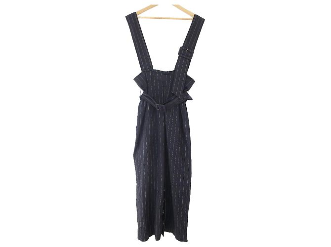 Autre Marque Gonna-jumper stretch in lino Uhr Blu Blu navy