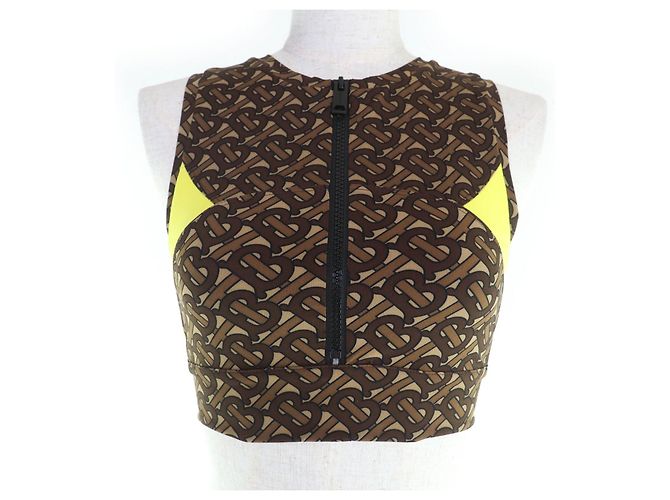 Top Burberry TB Monogram Marrom