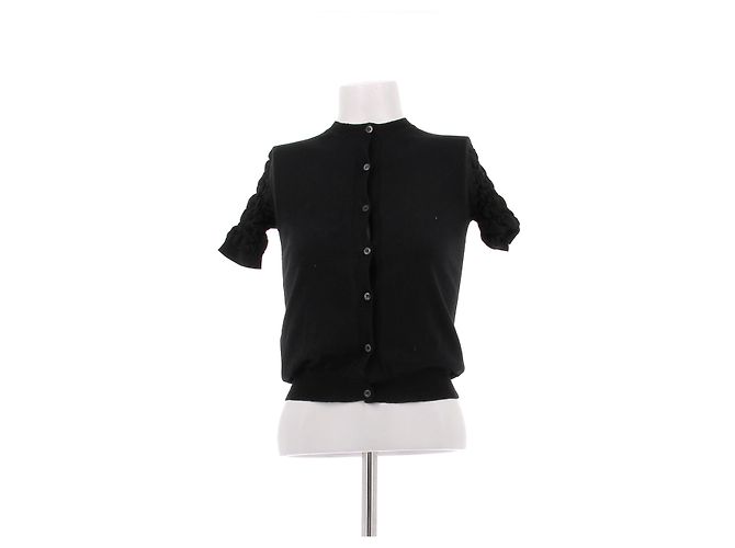 Prada Cardigan aus Wolle schwarz Größe 40