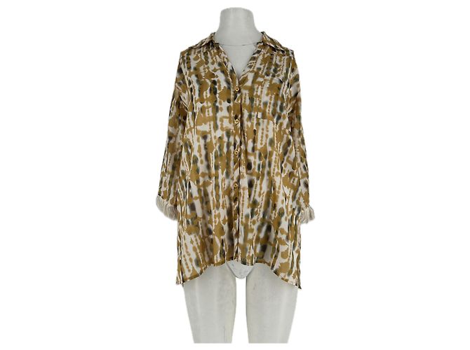 Autre Marque Camicia gialla stampata Giallo