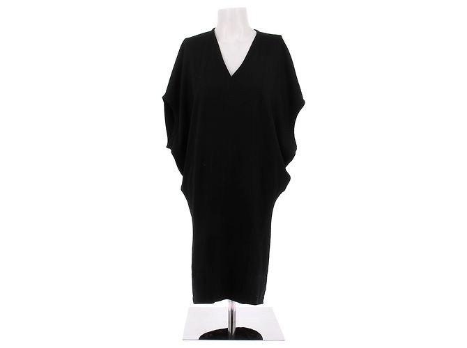 Helmut Lang Abito nero largo senza maniche