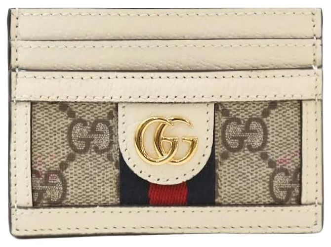 Gucci Ophidia GG Card Case White