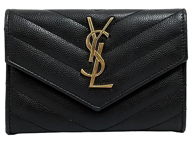 Saint Laurent Envelope Card Holder Black