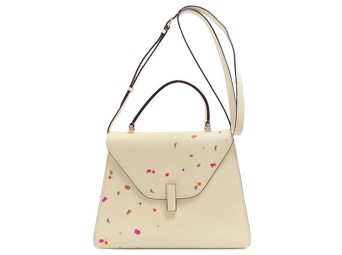 Valextra Iside Medium 2-Way Handtasche Roh