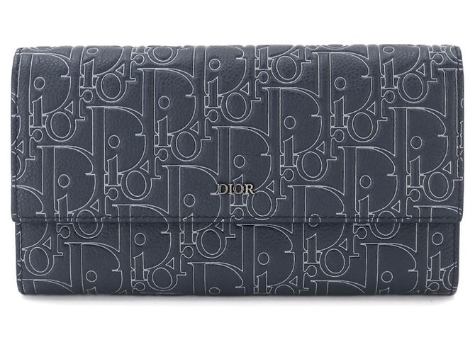 Christian Dior Gravity Outline Long Flap Wallet