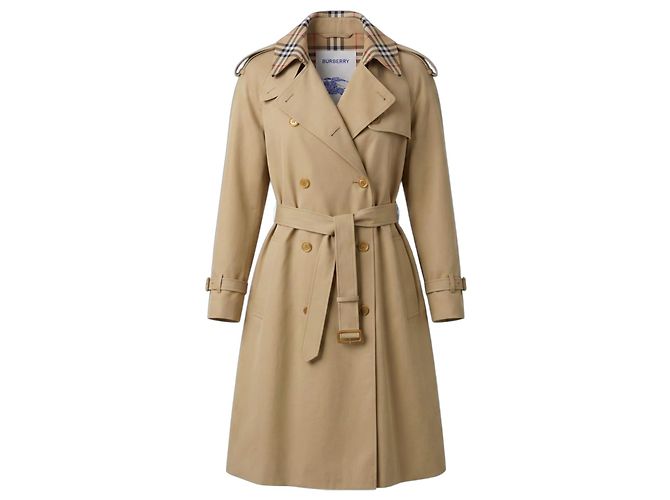 Trench coat de algodón Burberry Beige