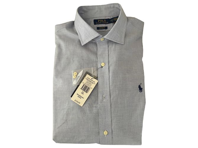 Camicia Oxford Polo Ralph Lauren Custom Fit Azzurro