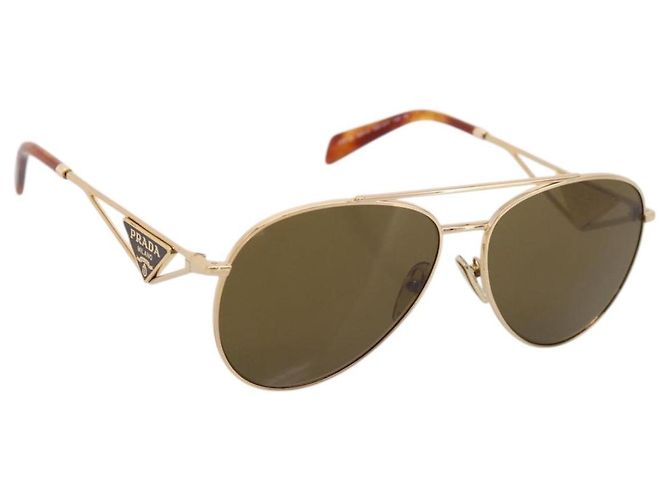 Occhiali da sole PRADA metallo Brown Auth BA15182M Marrone