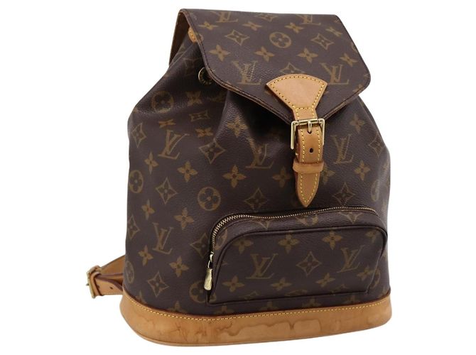 LOUIS VUITTON Monogram Montsouris MM Backpack M51136 LV Auth 198499