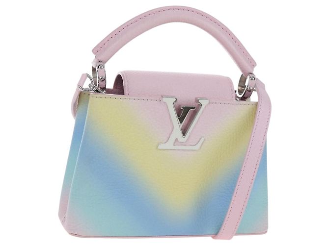 Capucines LOUIS VUITTON Capucine Mini Taurillon Clemence Multicolor M57503 Auth 197521SM