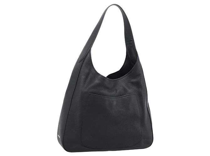 Borsa a tracolla PRADA in pelle Taurillon Nero Auth am12420SAM