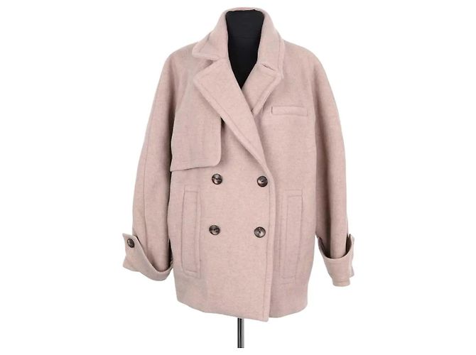 Abrigo de lana beige Ba&Sh
