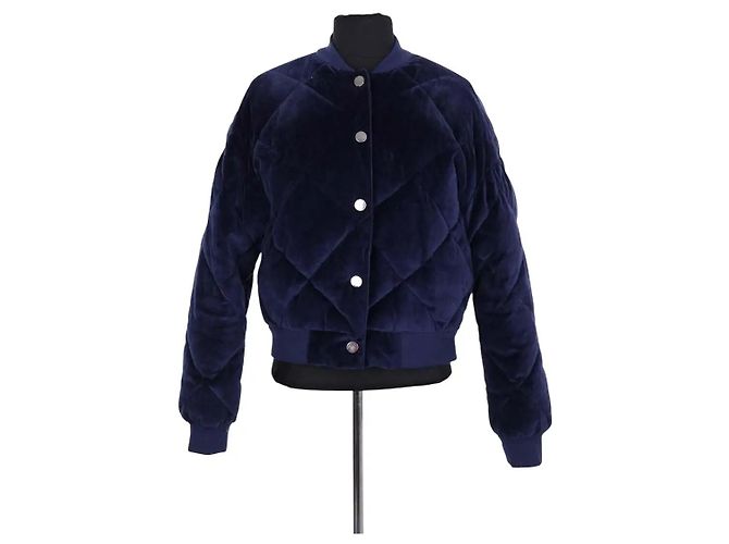 Chaqueta Maje de algodón azul