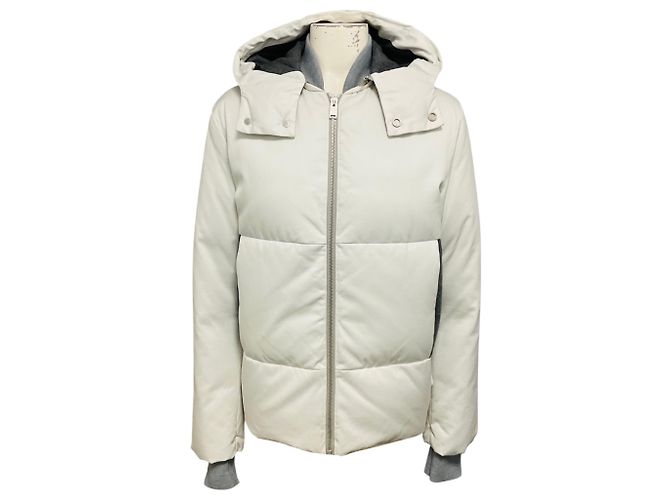 Chaqueta Puffer Acolchada con Capucha Blanca Balenciaga Blanco