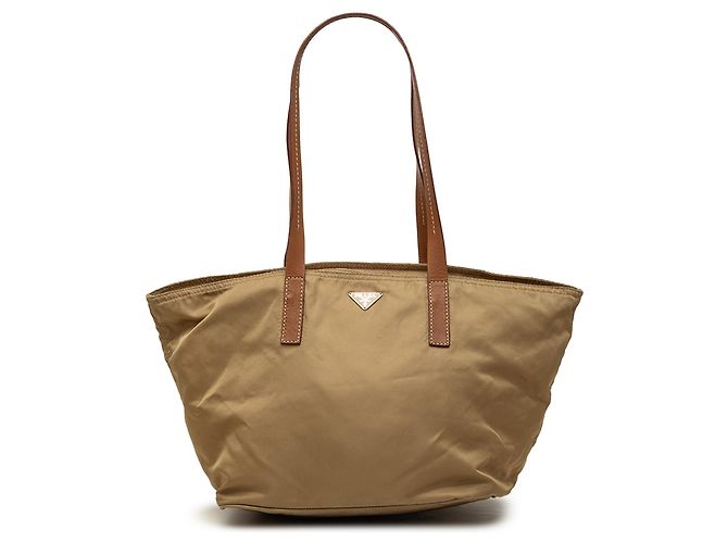 Tote Prada Tessuto castanho Marrom