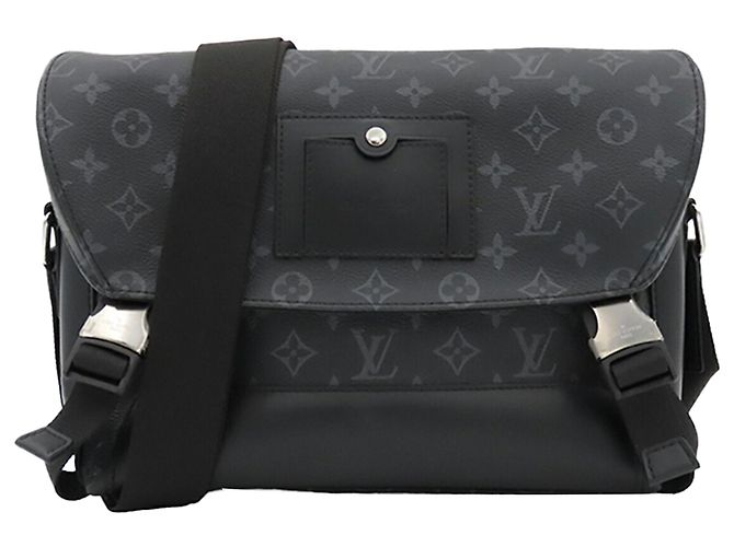Bolsa Tiracolo Louis Vuitton Monogram Eclipse Voyager PM Preta Preto