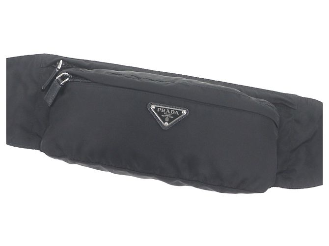 Borsa cintura Prada Tessuto Nera Nero