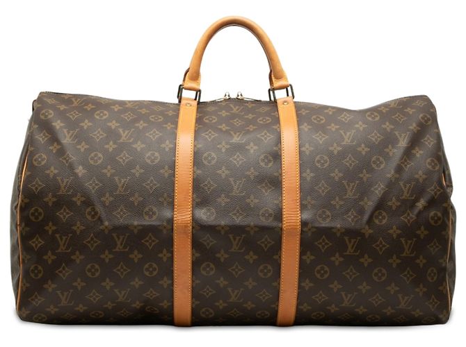 Borsa da viaggio Louis Vuitton Monogram Keepall 60 Marrone