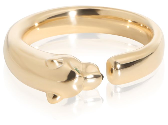 Love Anello Panthère de Cartier Petit Modèle in Oro Giallo, Onice e Tsavorite