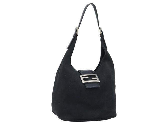 FENDI Handtasche Nylon Black Silver