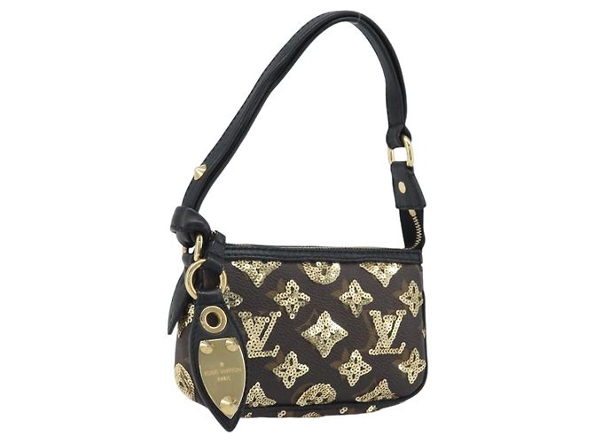 LOUIS VUITTON Eclipse Sequins Mini Pochette Accessoires M60125 LV