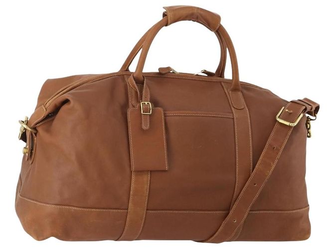 Coach Boston Tasche Leder 2way Braun Gold