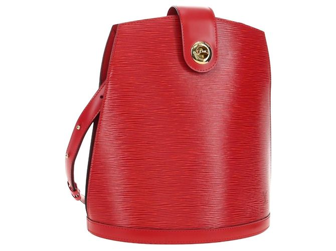 LOUIS VUITTON Epi Cluny Shoulder Bag Red M52257 LV