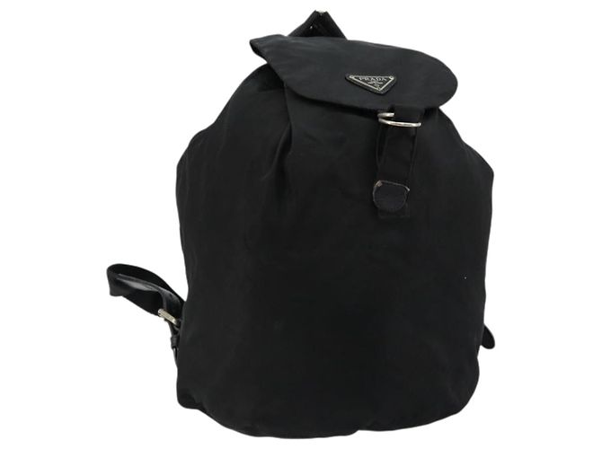 PRADA Rucksack Nylon Silver Black