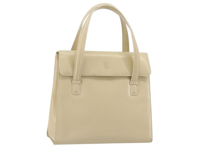 LOEWE Handtasche Leder 2way Elfenbein Gold