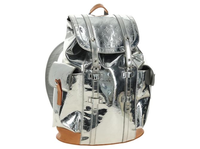 LOUIS VUITTON Monogram Miroir ChristopherPM Backpack Silver M58756 bs35728SAV
