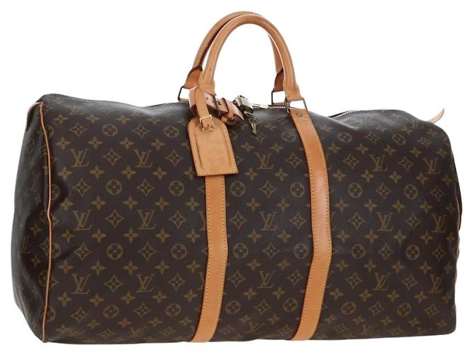LOUIS VUITTON Monogram Keepall 55 Boston Bag M41424 LV