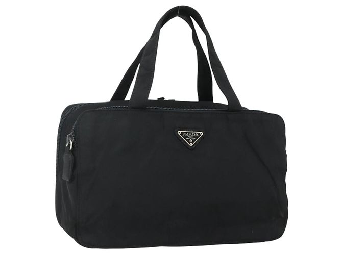 PRADA Handtasche Nylon Black Silver
