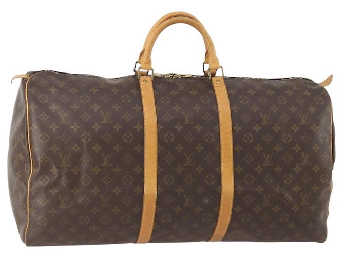 LOUIS VUITTON Monogram Keepall 60 Boston Bag M41422 LV