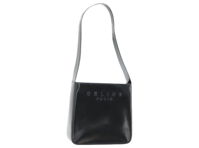 Céline CELINE Shoulder Bag Patent leather Black Gold