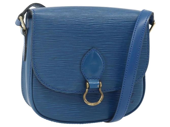 LOUIS VUITTON Epi Saint Cloud PM Shoulder Bag Blue M52195 LV
