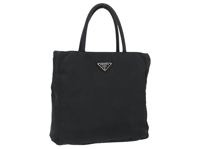 PRADA Handtasche Nylon Black Silver