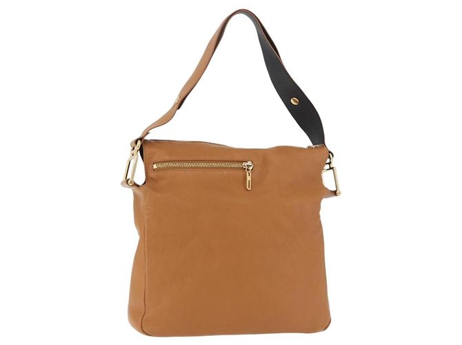 Chloé Chloe Shoulder Bag Leather Brown Gold