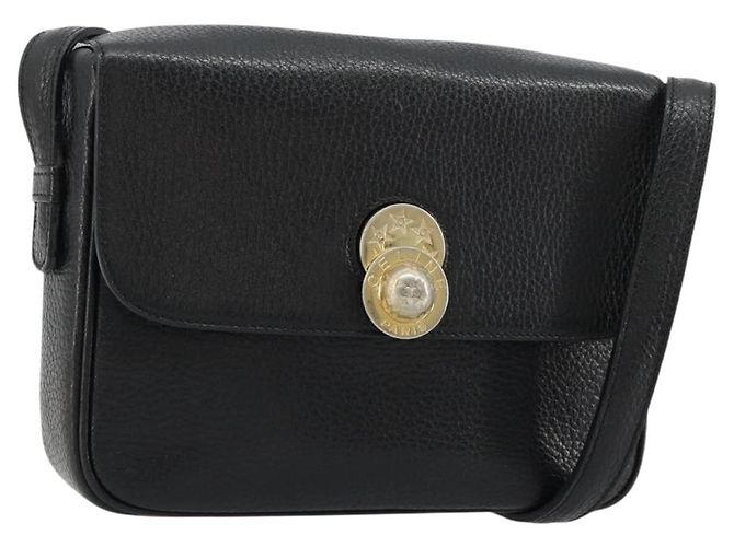 Céline CELINE Shoulder Bag Leather Black Gold