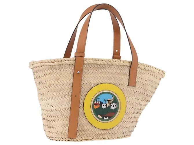 LOEWE Ken Price Collaboration Hand Bag Raffia Beige
