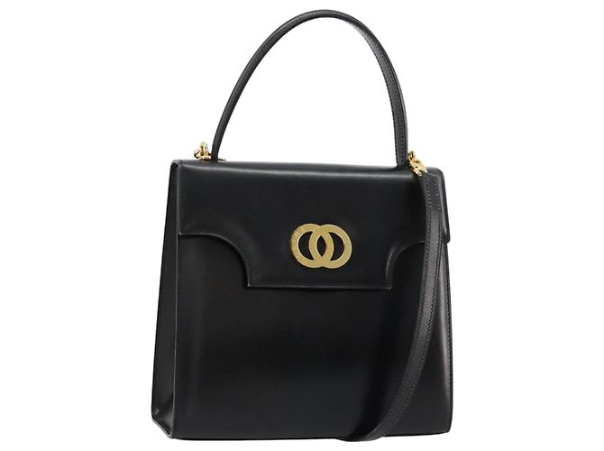 Céline CELINE Hand Bag Leather 2way Black Gold