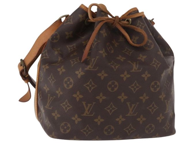 LOUIS VUITTON Monogram Petit Noe Shoulder Bag M42226 LV