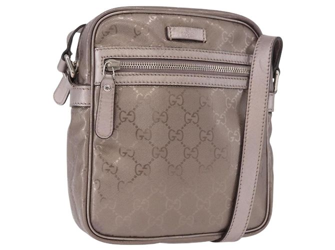 GUCCI GG Implementation Shoulder Bag PVC Pink Silver 233268